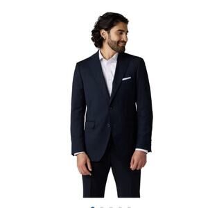 Alton Lane Mercantile Jacket Tailored Fit - Premium Suit Jacket Navy Mens 40 R